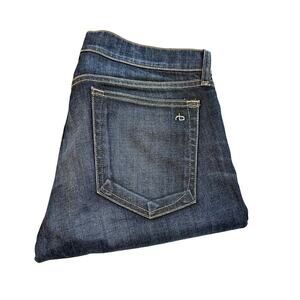 Rag & Bone Dre Bootcut Dark Wash Denim Distressed Fade Jeans Pike Size 27
